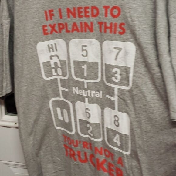 Mens Graphic Crewneck Trucker Tee Shirt NWOT size 2XL - Picture 4 of 6